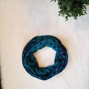 Old Navy Infinity Scarf Blue Polk A Dot